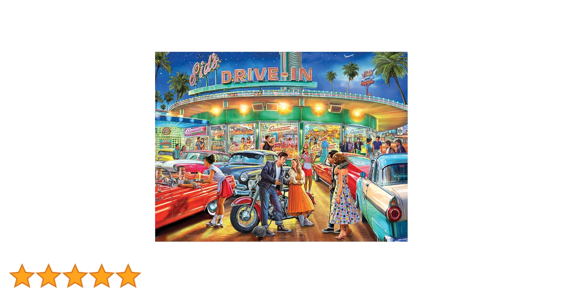 Amazon.co.jp: White Mountain Puzzles アメリカンドライブイン - 1000